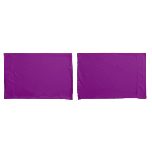 Pair of Solid Purple Pillowcases for Stylish Beddi Kussensloop (Voorkant-Set)