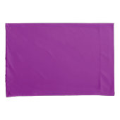 Pair of Solid Purple Pillowcases for Stylish Beddi Kussensloop (Voorkant-Rechts)