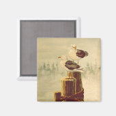 PAIR VAN SEAGULLS DOOR SHARON SHARPE MAGNEET (Voorkant / Achterkant)