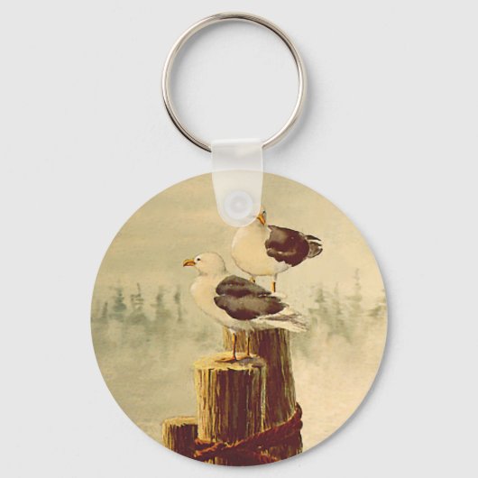 PAIR VAN SEAGULLS DOOR SHARON SHARPE SLEUTELHANGER (Voorkant)