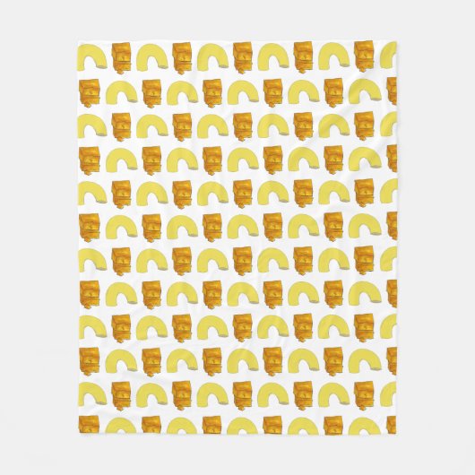 Pairing Elbow Macaroni Cheddar Mac & Cheese Fleece Deken (Voorkant)