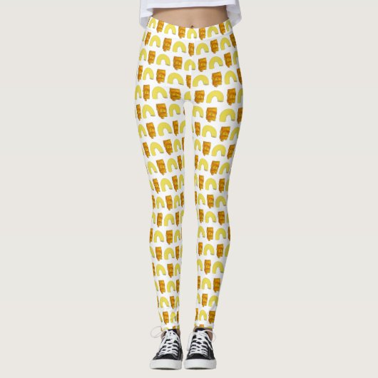 Pairing Elbow Macaroni Cheddar Mac & Cheese Leggings (Voorkant)