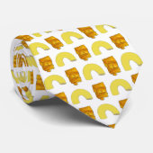 Pairing Elbow Macaroni Cheddar Mac & Cheese Stropdas (Opgerold)