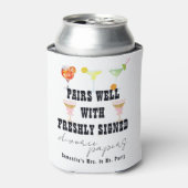 Pairs Well Divorce Papers Cocktail Brunch Party Blikjeskoeler (Blikje Voorkant)