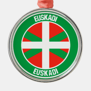 País Vasco Round Emblem Metalen Ornament