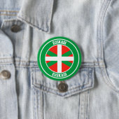 País Vasco Round Emblem Ronde Button 7,6 Cm (In situ)