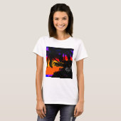 Paisagem por do sol com coqueiros t-shirt (Voorkant volledig)