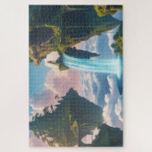 Paisaje de montañas flotantes legpuzzel (Verticaal)