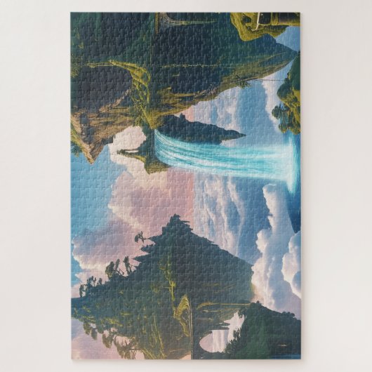 Paisaje de montañas flotantes legpuzzel (Verticaal)