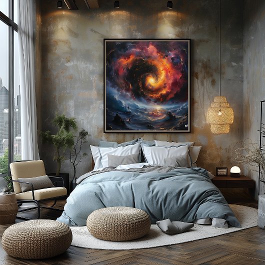 Paisaje Espacial Apocalíptico Perfect Poster