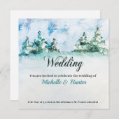 Paisaje Invernal en Tonos Azules Kaart (Voorkant / Achterkant)