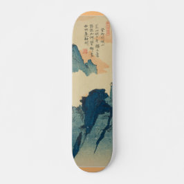 Paisaje Montañoso con Letras Chinas Persoonlijk Skateboard