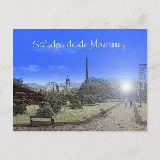 Paisaje Monterrey Briefkaart (Voorkant)