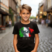 Paisan Brush Stroke Flag Aangepaste Kinderen T-shirt