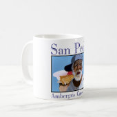 "Paisano op zijn shell-telefoon" Koffiemok (Voorkant links)