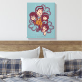 Paisely Flower Scooby-Doo and the Gang Canvas Afdruk (Insitu (Slaapkamer))