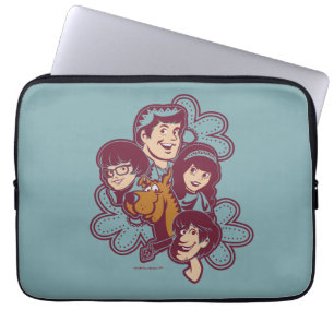 Paisely Flower Scooby-Doo en de Gang Laptop Sleeve