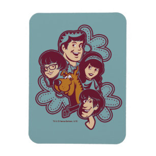 Paisely Flower Scooby-Doo en de Gang Magneet