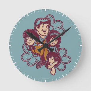 Paisely Flower Scooby-Doo en de Gang Ronde Klok