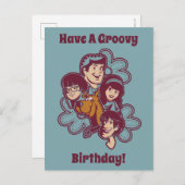 Paisely Flower Scooby-Doo en the Gang Briefkaart (Voorkant / Achterkant)