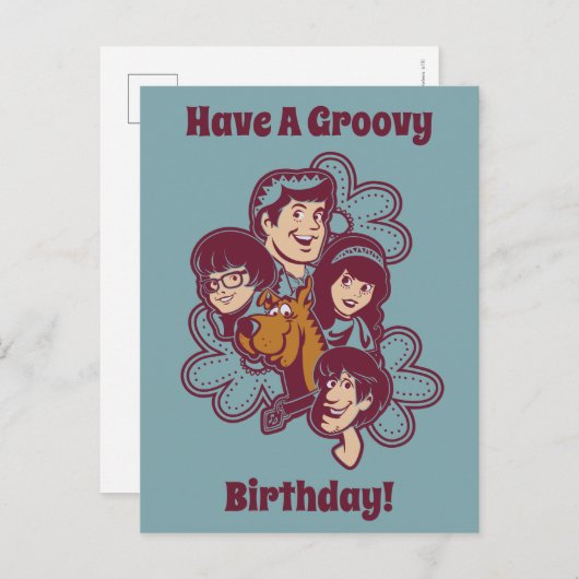 Paisely Flower Scooby-Doo en the Gang Briefkaart (Voorkant / Achterkant)