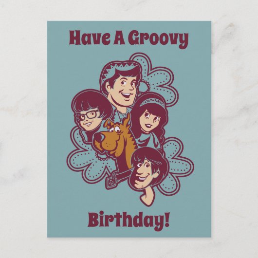 Paisely Flower Scooby-Doo en the Gang Briefkaart (Voorkant)