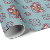 Paisely Flower Scooby-Doo en the Gang Cadeaupapier (Rol Hoek)