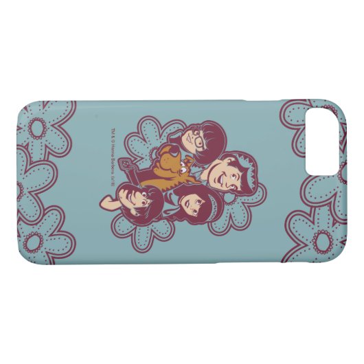 Paisely Flower Scooby-Doo en the Gang Case-Mate iPhone Case (Achterkant (Horizontaal))