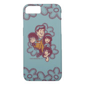 Paisely Flower Scooby-Doo en the Gang Case-Mate iPhone Case (Achterkant)