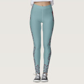 Paisely Flower Scooby-Doo en the Gang Leggings (Voorkant)