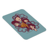 Paisely Flower Scooby-Doo en the Gang Magneet (Rechterzijde)