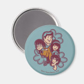 Paisely Flower Scooby-Doo en the Gang Magneet (Voorkant / Achterkant)