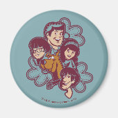 Paisely Flower Scooby-Doo en the Gang Magneet (Voorkant)