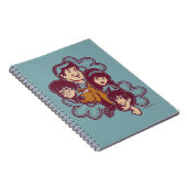 Paisely Flower Scooby-Doo en the Gang Notitieboek (Rechterzijde)