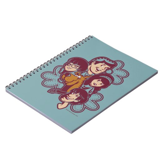 Paisely Flower Scooby-Doo en the Gang Notitieboek (Linkerzijde)