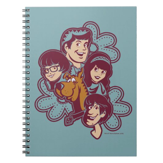 Paisely Flower Scooby-Doo en the Gang Notitieboek (Voorkant)