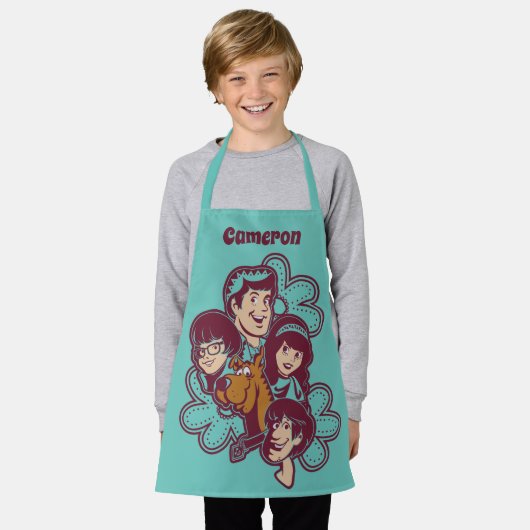 Paisely Flower Scooby-Doo en the Gang Schort (Gedragen)