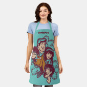 Paisely Flower Scooby-Doo en the Gang Schort (Gedragen)