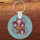 Paisely Flower Scooby-Doo en the Gang Sleutelhanger (Voorkant)