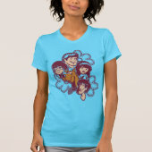 Paisely Flower Scooby-Doo en the Gang T-shirt (Voorkant)