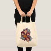 Paisely Flower Scooby-Doo en the Gang Tote Bag (Voorkant (product))