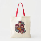 Paisely Flower Scooby-Doo en the Gang Tote Bag (Voorkant)