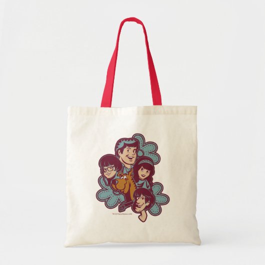 Paisely Flower Scooby-Doo en the Gang Tote Bag (Voorkant)