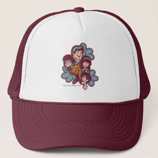Paisely Flower Scooby-Doo en the Gang Trucker Pet (Voorkant)