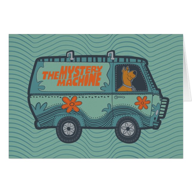Paisely Scooby-Doo Driving Mystery Machine (Voorkant Horizontaal)