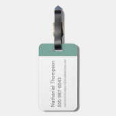 Paisely Scooby-Doo Driving Mystery Machine Bagagelabel (Achterkant verticaal)