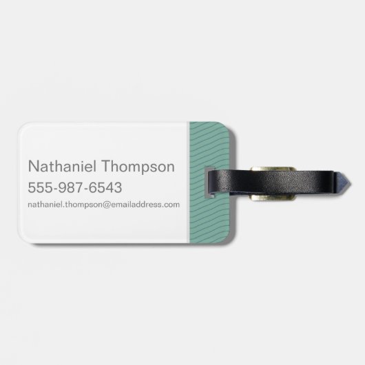 Paisely Scooby-Doo Driving Mystery Machine Bagagelabel (Achterkant horizontaal)