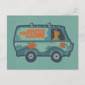 Paisely Scooby-Doo Driving Mystery Machine Briefkaart (Voorkant)
