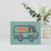 Paisely Scooby-Doo Driving Mystery Machine Briefkaart (Staand voorkant)