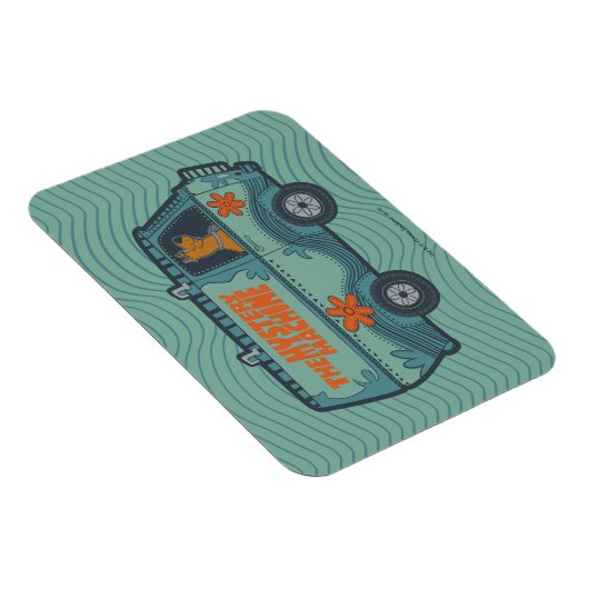 Paisely Scooby-Doo Driving Mystery Machine Magneet (Rechterzijde)